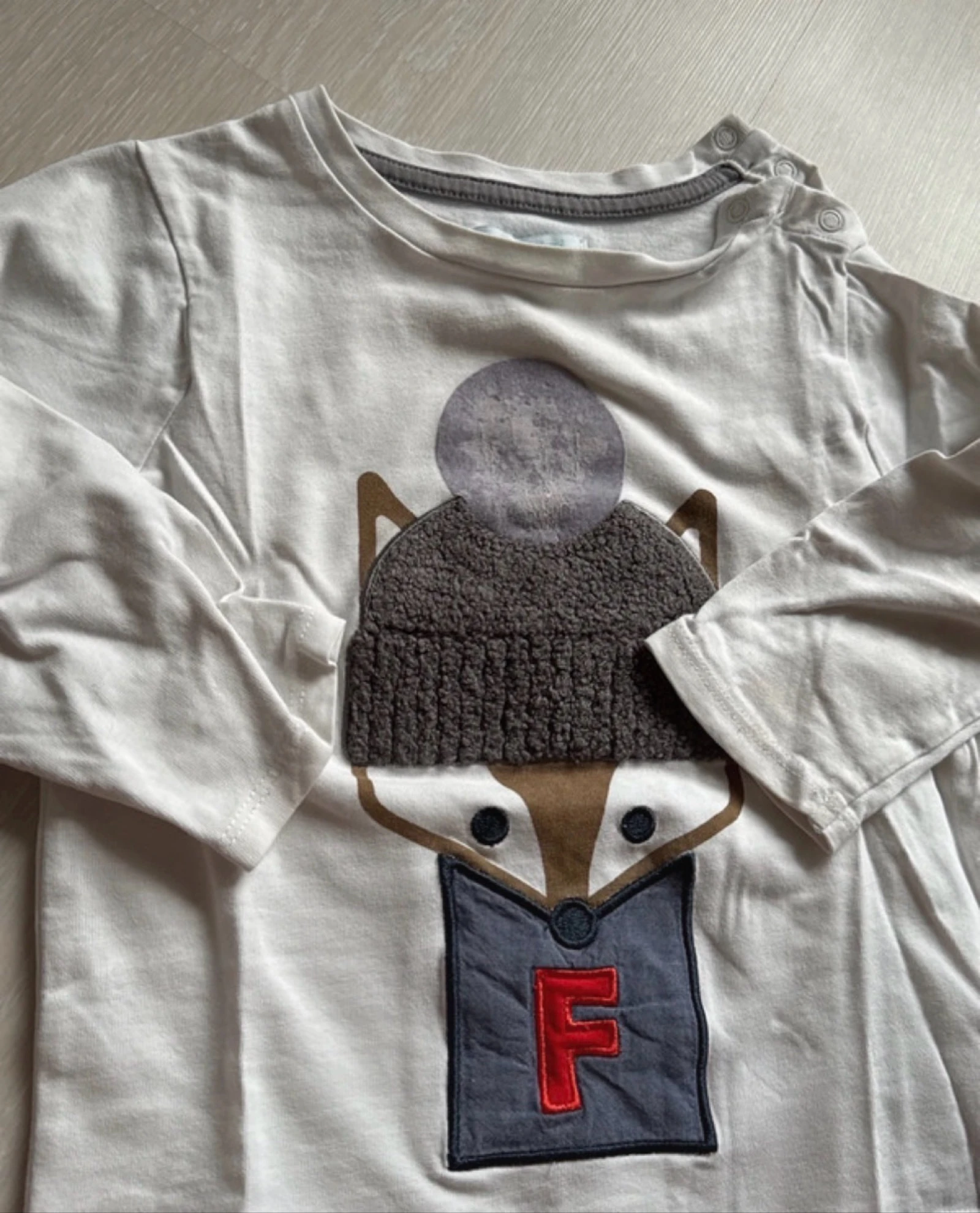 Estado muito bom | lote de 2 t-shirts polo de manga comprida quentes | Obaibi | 2 anos 86cm – photo 5